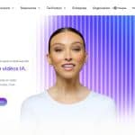 Heygen avis 2026 : test complet, tarifs, points forts/faiblesses et alternatives Page d'accueil de Heygen montrant un avatar IA féminin avec options de traduction en anglais, chinois, espagnol et allemand