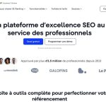 SE Ranking : Avis Complet 2026, Test et Comparatif (Freelance, Agence, PME) Page d'accueil de SE Ranking, plateforme d'excellence SEO approuvée par plus d'1,5 million de professionnels depuis 2013